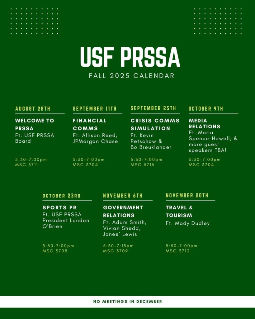 PRSSA Calendar